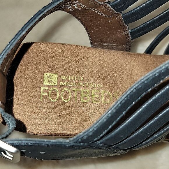 WHITE MOUNTAIN BLACK ASTONISH PLATFORM CLOG SANDALS, SIZE 7 - NEW - Picture 5 of 14